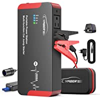 YABER Portátil AC Arrancador de Coches- 22000mAh 2000A Arrancador Batería Coche (para Todo vehículo de Gasolina o 8.0L…
